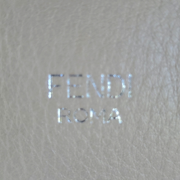 Fendi tri color By The Way Boston bag in larger size taupe grey - Picture 8 of 17